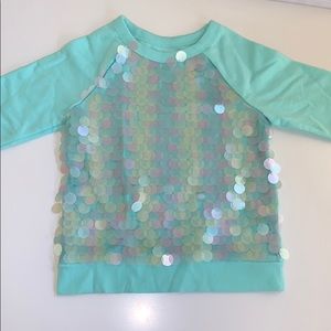 Light Blue Girl’s Sequined Top!